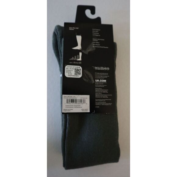 Under Armour Men's Sz 13-16 Green/White Tactical UA HeatGear Over-The-Calf Socks - Picture 2 of 3